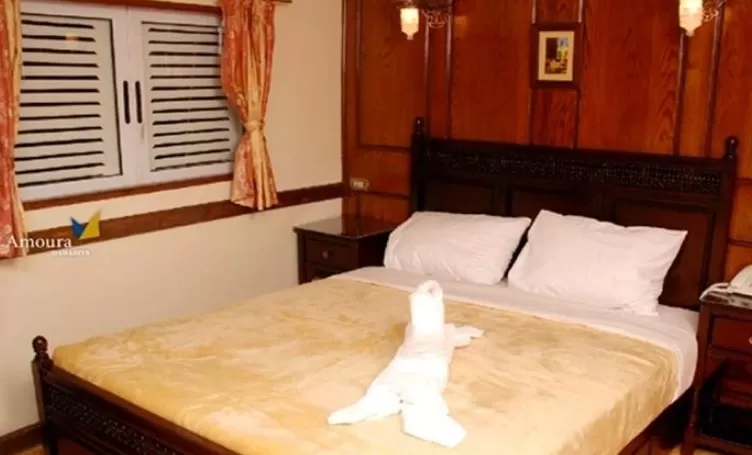 Elegant Double Cabin on Amoura Dahabiya Nile Cruise