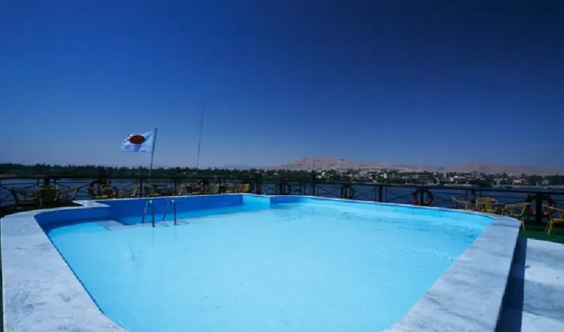 Relax by the Pool on the Jaz Crown Jewel Nile Cruise Boat