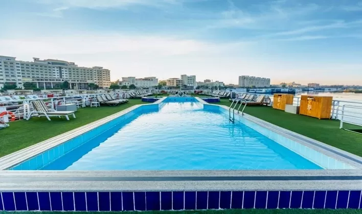 MS Solaris II Nile Cruise Pool - Relax and Unwind with Stunning Nile Views